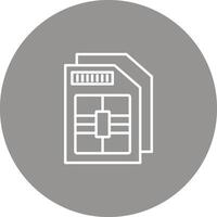 Sim Card Icon Design Symbol vector