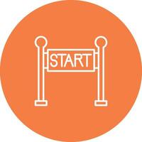 Start Line Icon Design Symbol vector