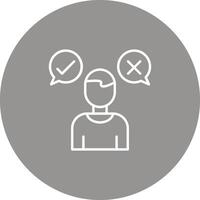 Decision Marker Icon Design Symbol vector