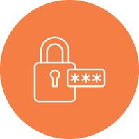 Password Icon Design Symbol vector
