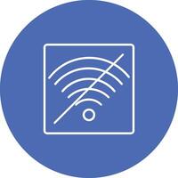 No Wifi Icon Design Symbol vector