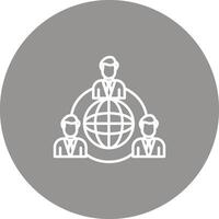 Outsourcing Icon Design Symbol vector