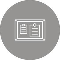 Noticeboard Icon Design Symbol vector