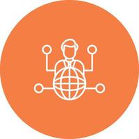 Outsource Icon Design Symbol vector