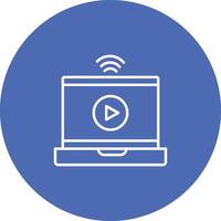 Online Streaming Icon Design Symbol vector