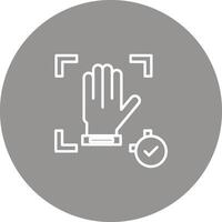Hand Recognition Icon Design Symbol vector