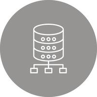 Database Icon Design Symbol vector