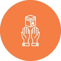 Prayer Icon Design Symbol vector