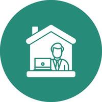 Work From Home Icon Design Symbol vector