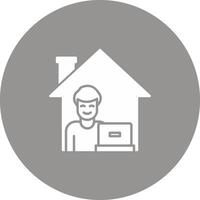 Work From Home Icon Design Symbol vector