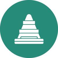 Traffic Cone Icon Design Symbol vector