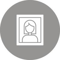 Portrait Icon Design Symbol vector