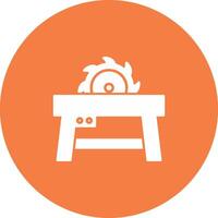 Table Saw Icon Design Symbol vector