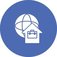 Remote Working Icon Design Symbol vector