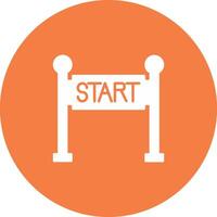 Start Line Icon Design Symbol vector