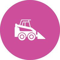 Skid Steer Loader Icon Design Symbol vector