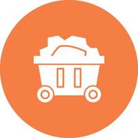Mining Cart Icon Design Symbol vector