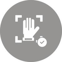 Hand Recognition Icon Design Symbol vector
