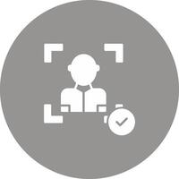 Face Scan Icon Design Symbol vector