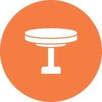 Round Table Icon Design Symbol vector