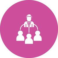 Delegate Icon Design Symbol vector