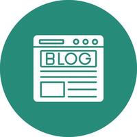Blog Icon Design Symbol vector