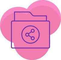 Shared Folder Icon Design Symbol vector