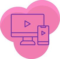 Screen Mirroring Icon Design Symbol vector