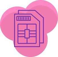Sim Card Icon Design Symbol vector