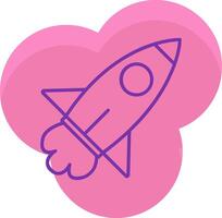 Rocket Launch Icon Design Symbol vector