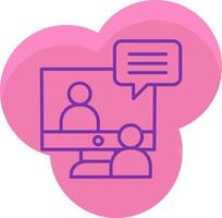 Online Interview Icon Design Symbol vector