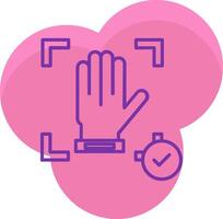 Hand Recognition Icon Design Symbol vector