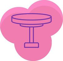Round Table Icon Design Symbol vector