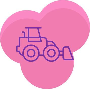 Front Loader Icon Design Symbol vector