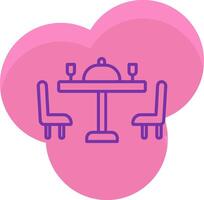 Dining Table Icon Design Symbol vector
