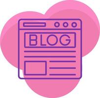 Blog Icon Design Symbol vector