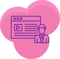 Content Creator Icon Design Symbol vector