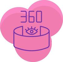 360 View Icon Design Symbol vector
