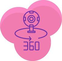 360 Camera Icon Design Symbol vector