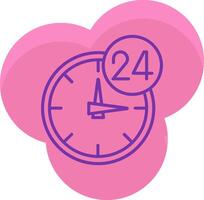24 Hours Icon Design Symbol vector