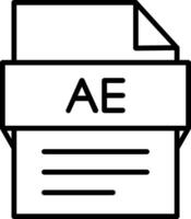 After Effects Icon Design Symbol vector