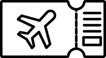 Airplane Ticket Icon Design Symbol vector