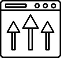 Above The Fold Icon Design Symbol vector