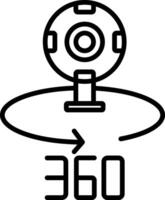 360 Camera Icon Design Symbol vector