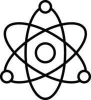 Atom Icon Design Symbol vector