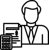Accountant Icon Design Symbol vector