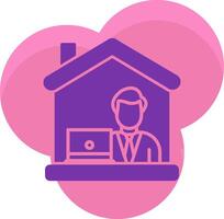 Work From Home Icon Design Symbol vector