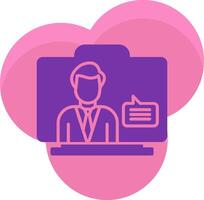 Virtual Assistant Icon Design Symbol vector