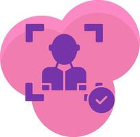 Face Scan Icon Design Symbol vector