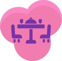 Dining Table Icon Design Symbol vector